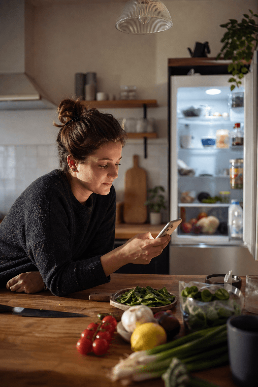 Scrolling recipes while ingredients already at home are ignored