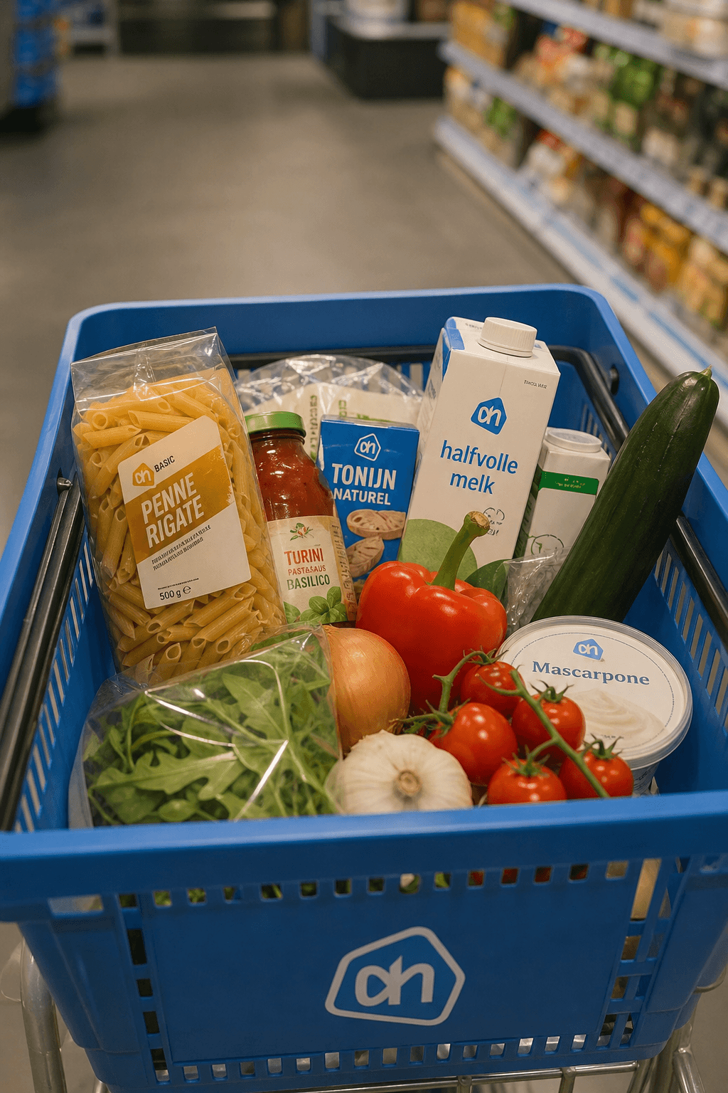 Shopping basket that no longer matches what the week became